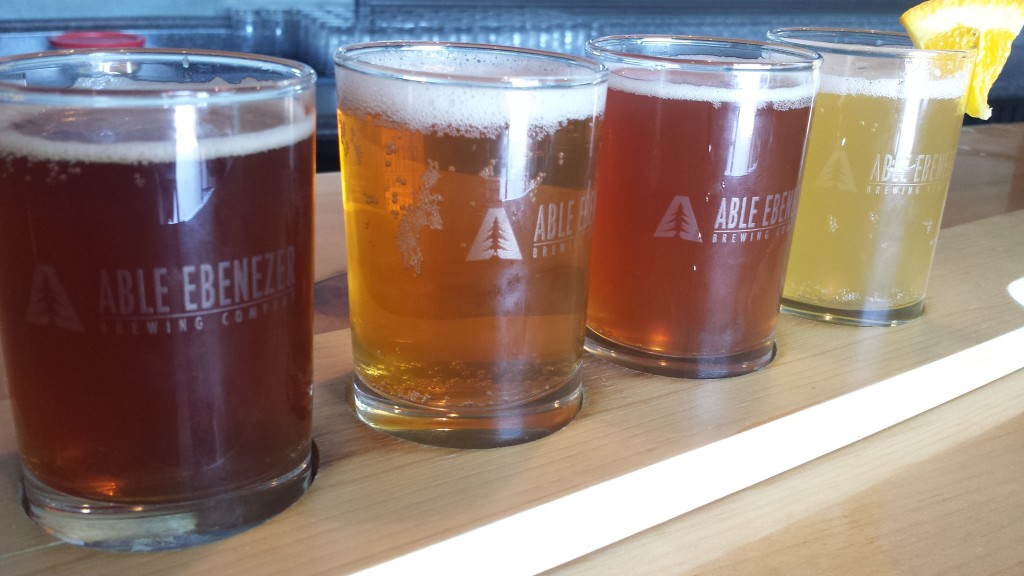 Flight of beer Brew NH
